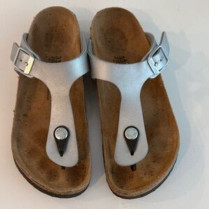 Birkenstock Kids Silver Sandals
